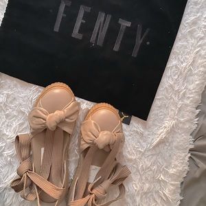 Fenty by Rihanna Bow Creeper Lace Up Flats